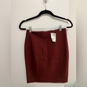 NWT H&M Maroon Pencil Skirt